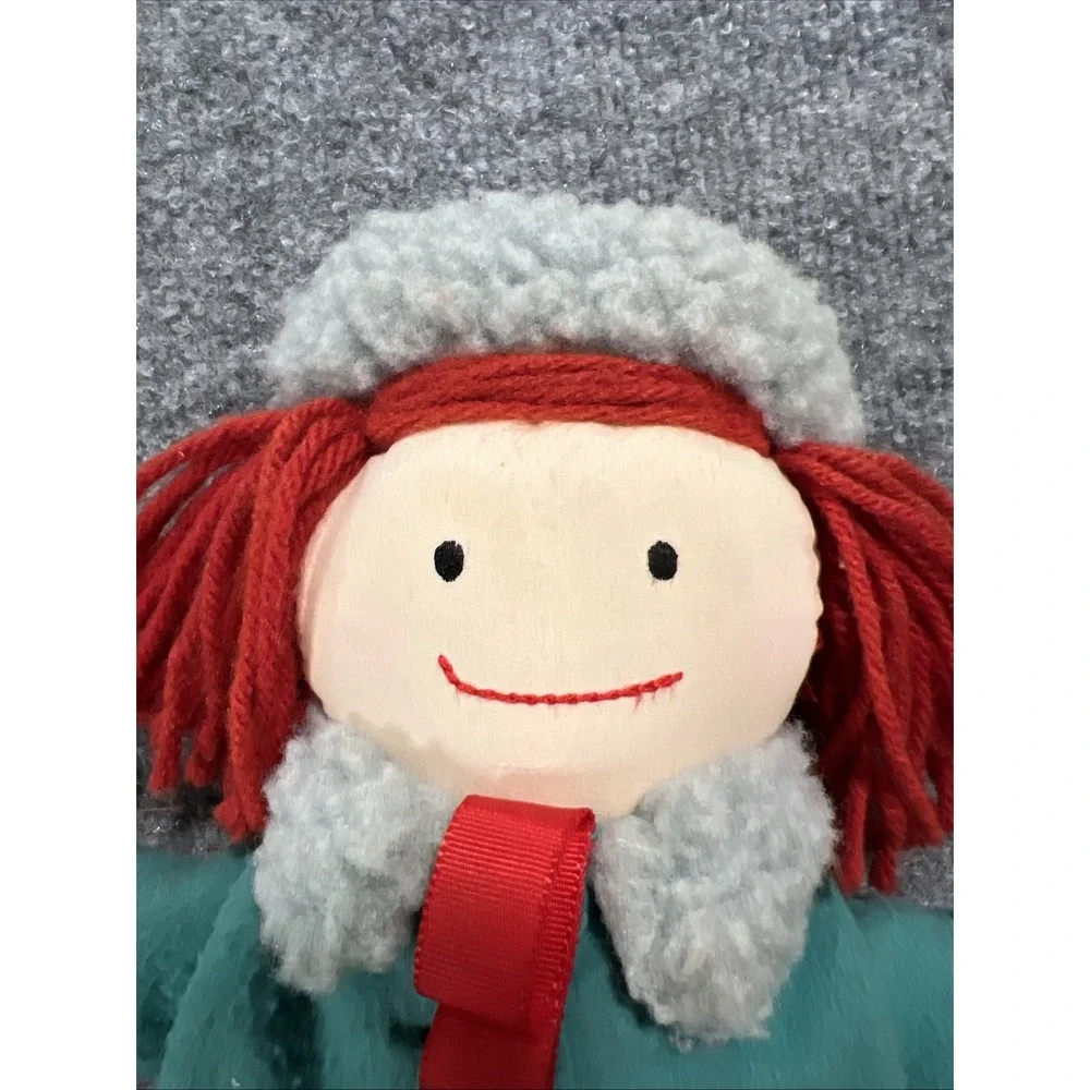 Vintage 1990 Eden Madeline Plush Doll in Winter Ice Skates Outfit - 14